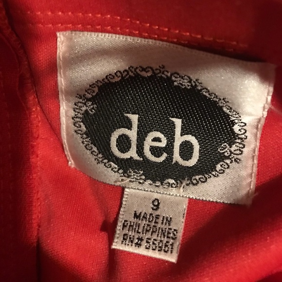 Red formal dress high low - Picture 4 of 4